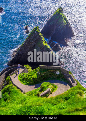 Dunquin jetée à Slea Head Drive sur la péninsule de Dingle, Irlande Banque D'Images