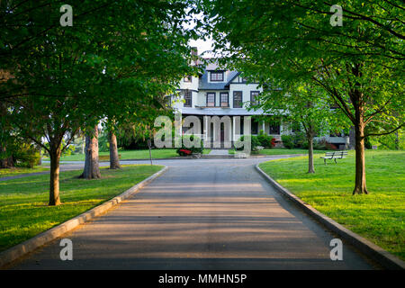 USA Maryland MD Kensington Comté de Warner Circle Park et mansion une fois accueil de Brainard Warner fondateur de Kensington Banque D'Images