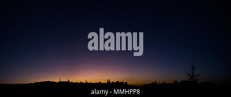 Ville colorée sunet cloudscape Banque D'Images