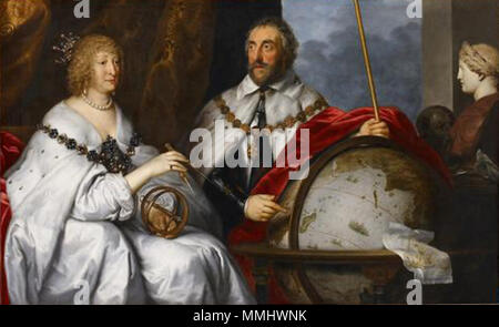 . Deutsch : Thomas Howard Graf Arundel (1586-1646) und seine Gattin Alathea Talbot Double portrait de Thomas Howard, duc d'Arundel et duchesse Alathea Talbot. vers 1639-1640. Anthonis van Dyck 087 Banque D'Images