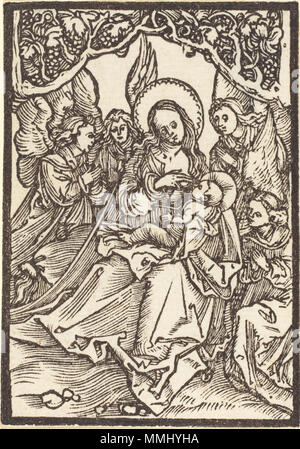 R-20101201-0009.jpg Albrecht Dürer (Allemand, 1471 - 1528 ), la Vierge l'Enfant Jésus en soins infirmiers avec quatre anges, ch. 1500, gravure sur bois, l'achat d'impression (Fonds Rosenwald Collection) Albrecht Dürer - La Vierge l'Enfant Jésus en soins infirmiers avec quatre anges (NGA 1969.3.2) Banque D'Images