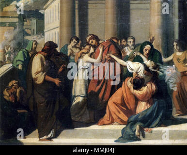 . Oedipe se séparant de Jocaste . 1843. Alexandre Cabanel (1823-1889) Noms alternatifs Alexandre Cabanel Description peintre et enseignant à l'université Date de naissance/décès 28 Septembre 1823 23 janvier 1889 Lieu de naissance/décès Montpellier Paris période de travail entre 1845 et 1887 circa circa lieu de travail Paris contrôle d'autorité : Q310437 : VIAF ?34728607 ISNI : ?0000 0000 6661 7370 ULAN : ?500004789 RCAC : ?c90008003 : WGA ?CABANEL, Alexandre Cabanel WorldCat Oedipe se séparant de Jocaste Banque D'Images