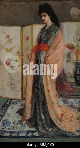 Anglais : La Princesse du pays de la porcelaine la Princesse du Pays de la Porcelaine. De 1863 à 1865. James McNeill Whistler - La Princesse du pays de la porcelaine - Google Art Project Banque D'Images