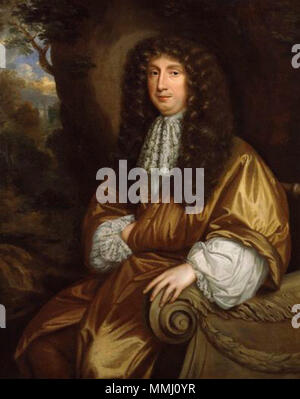 . Deutsch : Der englische Politiker de:George Savile, 1. Marquis de Halifax (1633-1695) attribué à Mary Beale,Peinture,circa 1674-1676 George Savile, 1er marquis d'Halifax Banque D'Images