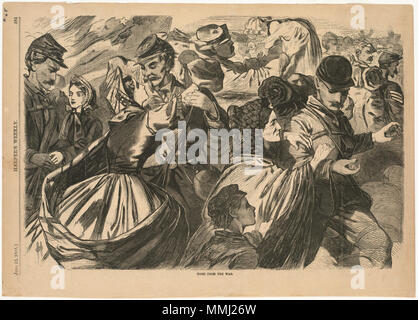 . Anglais : nom du fichier : 1009 000068 Titre : accueil du créateur de guerre/Contributeur : Homère, Winslow, 1836-1910 (artiste) Date de publication : 1863-06-13 Description physique : 1 : impression gravure sur bois Genre : gravures sur bois ; Périodique illustrations Notes : Publié dans : Harper's Weekly, volume VII, 13 juin 1863, p. 381. ; Signée en bas à gauche : H. Collection : Winslow Homer Collection Lieu : Bibliothèque publique de Boston, d'imprimer les droits de service : Pas de restrictions connues des données sur Flickr 2011-08-11 : caméra Sinar Sinarback 54 : AG FW, Sinar m Tags : Winslow Homer Utilisateur : Bibliothèque publique de Boston le BPL . 5 mai 2011, 11:46:57. Le BPL Banque D'Images