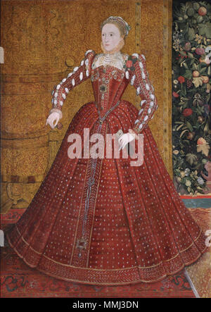 . La reine Elizabeth I (Queen Elizabeth) Maalouf Maalouf (J) La Reine Elizabeth I Maalouf) par Steven (van der Meulen (FL.1543-1568) Banque D'Images