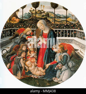 . Anglais : Francesco Botticini Madonna à adorazione del Bambino con san Giovannino e angeli. 123cm, ca. 1485 Palazzo Pitti, Florence . 2 septembre 2011. Francesco Botticini (1446-1498) Noms alternatifs Francesco Di Giovanni di Francesco Botticini ; Giovanni Francesco Botticini ; di Giovanni di Domenico Botticini ; Botticini Description peintre italien Date de naissance/décès 1446 22 juillet 1497 Lieu de naissance/décès Florence Florence Florence lieu de travail contrôle d'autorité : Q983275 : VIAF ?17496660 ISNI : ?0000 0000 8097 0955 ULAN : ?500010663 RCAC : ?c91026024 : WGA, Francesco BOTTICINI ?Wo Banque D'Images