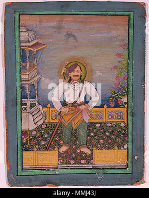 . Anglais : Date de création : ca. Affichage 1845 Dimensions : 11 1/2 po. x 8 1/2 in. (29,2 cm x 21,6 cm) de la ligne de crédit : Edwin Binney 3ème Numéro : 1990.980 Collection : Le San Diego Museum of Art . 6 septembre 2011, 14:07:44. Un thesandiegomuseumofartcollection français : Bundelkhand Raja debout sur sa terrasse (6125060272) Banque D'Images