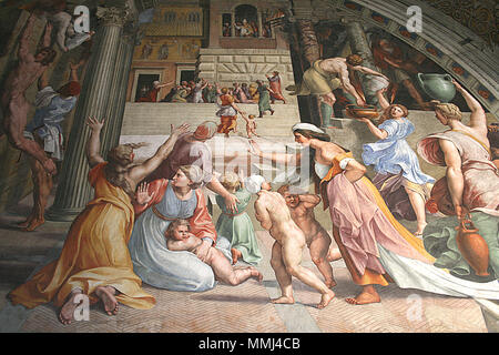 0 Chambre de Raphaël - L'Incendie du Borgo (2) Banque D'Images