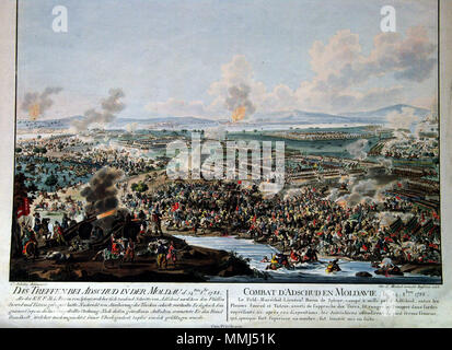 Carl Schütz - Combat d'Adschud en Moldavie le 14. 8bre. 1788 Banque D'Images