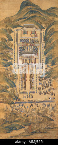 . Anglais : procession de 8 jours menée par le roi Jeongjo. Visite de la tombe ancestrale Royale à Hwaseong, 1795-02-11 한국어 : 화성행행도 병풍. 화성성묘전배도 . 1795. Kim Deuksin & al.  ? ? ? Couleur1-Haenghaeng-Hwaseongseongmyojeonbae Banque D'Images