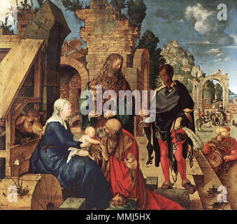 . Anglais : Albrecht durer, 'Adoration des Mages' ca. 1504 . 22 novembre 2011. Albrecht Dürer, "Adoration des Mages", ca. 1504 Albrecht Durer Adoration des Mages 1504 Banque D'Images