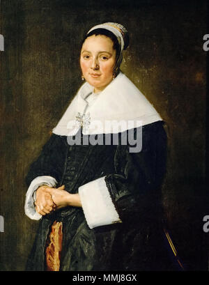 Portrait d'une femme. vers 1650. Frans Hals - Portret van een vrouw (c.1650) Banque D'Images