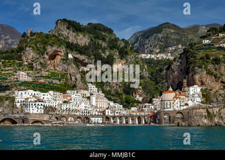 Atrani, Côte Amalfitaine, Province de Salerne, Campanie, Italie Banque D'Images