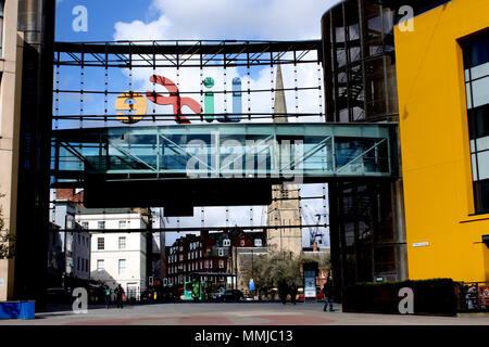 Avis d'entrée de la Life Centre de Newcastle-upon-Tyne prises en début d'après-midi Banque D'Images