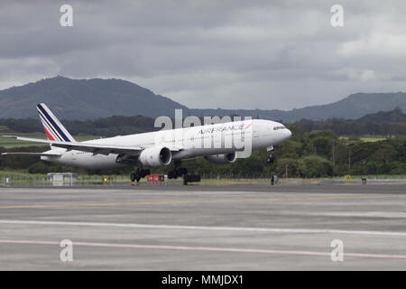 Air France, comme AIRFRANCE stylisé, est le porte-drapeau français basé à Tremblay-en-France. C'est une filiale du groupe Air France-KLM et Banque D'Images