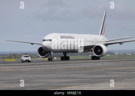 Air France, comme AIRFRANCE stylisé, est le porte-drapeau français basé à Tremblay-en-France. C'est une filiale du groupe Air France-KLM et Banque D'Images