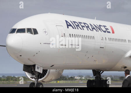 Air France, comme AIRFRANCE stylisé, est le porte-drapeau français basé à Tremblay-en-France. C'est une filiale du groupe Air France-KLM et Banque D'Images