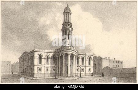 MARYLEBONE. Eglise St Mary, Bryanston Square.Wyndham Place.Robert Smirke 1833 Banque D'Images