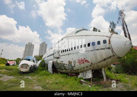 Cimetière d'avion Bangkok Banque D'Images