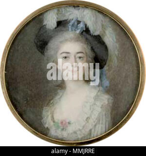. Anglais : Giovanna Bassi est une danseuse italienne qui s'est déplacé à la Suède et a travaillé à l'Opéra Royal de Stockholm de 1783 jusqu'en 1794 quand elle a épousé Peter Hinrik Schön (1765-1821). Anglais : Portrait de Giovanna Bassi (1762-1834) . sans date, vers 1780. Giovanna Bassi (1762-1834) portrait Banque D'Images