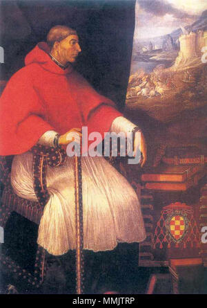 . Español : Francisco Jiménez de Cisneros (1436 - 1517). Cardenal Cisneros, clérigo y político español. . 11 mai 2007. MaiDireLollo Cisneros1 Banque D'Images
