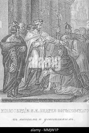 . Anglais : Grand-duc Andrei Bogolyubsky. Merci Милосердие Андрея Боголюбского Русский : . 1836. Boris Chorikov (1802-1866) Noms alternatifs ? ? ? ? ?  ? ? ? ? ? ? ? ? ? ?  ? ? ? ? ? ? ? Peintre et historien russe Description Date de naissance/décès 1802 1866 Contrôle d'autorité : Q3642602 : VIAF ?191958496 SUDOC : ?146383370 Grand-duc Andrei Bogolyubsky. Miséricorde (Boris Chorikov) Banque D'Images