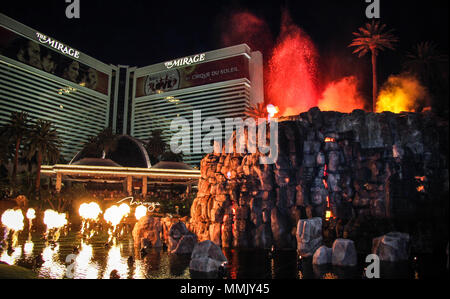 L'hôtel Mirage de Las Vegas Nevada Banque D'Images