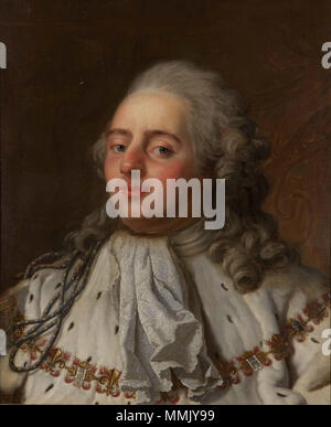 . Anglais : Portrait de Louis XVI de France Русский : Портрет Людовика XVI . 18e siècle. Portrait Callet en buste de Louis xvi Banque D'Images