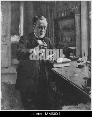 Deutsch : Bildnis von Louis Pasteur. (Beschreibung lt. Quelle) . 1885. Albert Edelfelt Louis Pasteur Banque D'Images