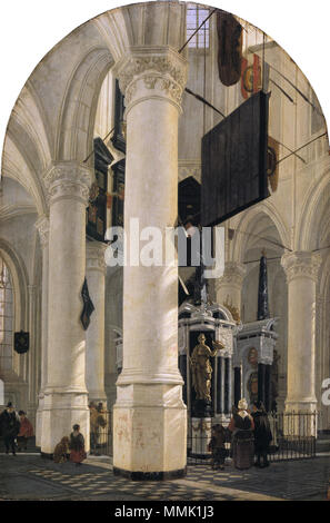 La tombe de Willem I, prince d'Orange, dans la Nieuwe Kerk à Delft. 1651. Gerard Houckgeest 001 Banque D'Images