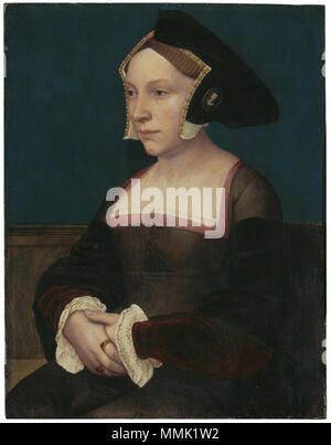 . Anglais : Hans Holbein le Jeune, Portrait d'une dame anglaise, vers 1535, tempera sur bois, 32,9 × 25,4 cm Collection Oskar Reinhart "Am Römerholz",, Winterthur). . Vers 1535. Hans Holbein (1497/1498-1543) Noms alternatifs Hans Holbein der Jüngere Hans Holbein, peintre et dessinateur allemand Description Date de naissance/décès 1497 ou 1498 entre 7 octobre 1543 et 29 novembre 1543 Lieu de naissance/décès Augsburg Londres lieu de travail de Bâle (1515-1526), Lucerne (1515-1526), Venise (1515), Bologne (1515), Florence (1515), Rome (1515), Venise (1517-1518), Bologne (1517-15 Banque D'Images