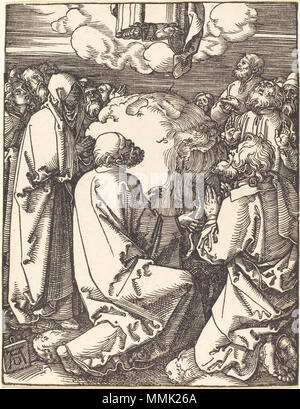 R-20101022-0041.jpg Albrecht Dürer (Allemand, 1471 - 1528 ), l'Ascension, probablement c. 1509/1510, woodcut, Rosenwald Collection Albrecht Dürer - l'Ascension (NGA 1943.3.3666) Banque D'Images