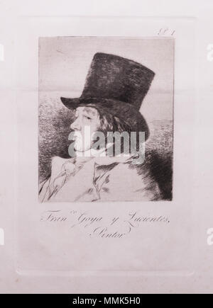 Francisco de Goya y Lucientes, Pintor, gravure de Francisco Goya, Fuendetodos, Zaragoza, España, 2013-07-28-08, DD 07 Banque D'Images