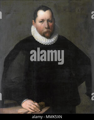 Pieter Jansz Kies, par Cornelis Cornelisz. van Haarlem Portrait de Pieter Jansz. Kies (1536-1597). 1596. Cornelis Cornelisz van Haarlem - Pieter Jansz Kies-2 Banque D'Images