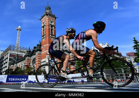 Yokohama, Kanagawa, Japon. 12 mai 2018. Vue générale : Triathlon Triathlon ITU World Elite Para de Yokohama, Yokohama, Kanagawa, Japon. Credit : MATSUO .K/AFLO SPORT/Alamy Live News Banque D'Images