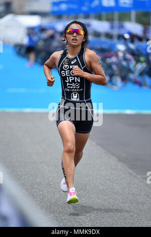 Yokohama, Kanagawa, Japon. 12 mai 2018.  ?Silva Sega (JPN) Triathlon : triathlon ITU World Women's Elite de Yokohama, Yokohama, Kanagawa, Japon. Credit : MATSUO .K/AFLO SPORT/Alamy Live News Banque D'Images