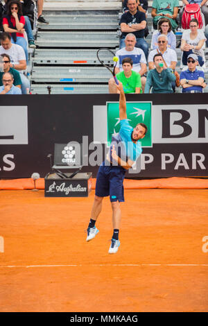 1er jour de séances de formation et de qualification à l'IBI 2018 International Tennis Championships à Rome Banque D'Images