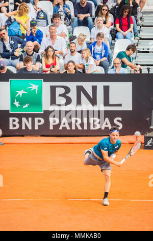 1er jour de séances de formation et de qualification à l'IBI 2018 International Tennis Championships à Rome Banque D'Images