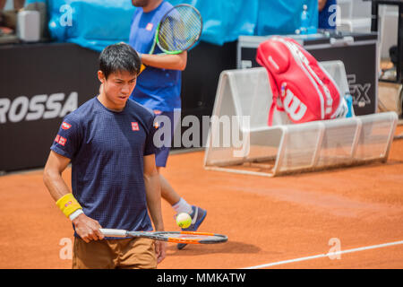 1er jour de séances de formation et de qualification à l'IBI 2018 International Tennis Championships à Rome Banque D'Images