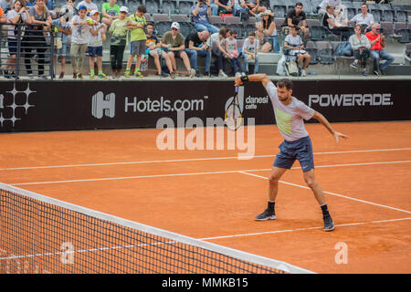 1er jour de séances de formation et de qualification à l'IBI 2018 International Tennis Championships à Rome Banque D'Images