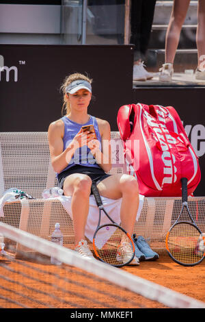 1er jour de séances de formation et de qualification à l'IBI 2018 International Tennis Championships à Rome Banque D'Images