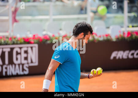 1er jour de séances de formation et de qualification à l'IBI 2018 International Tennis Championships à Rome Banque D'Images