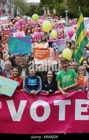 12/5/2018. L'amour à la fois d'un pas de vote du référendum avortement irlandais, Dublin, Irlande Banque D'Images