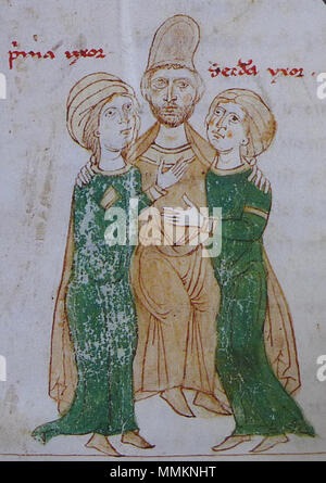 . Čeština : Matthieu d'Ajello . 9 décembre 2015, 14:02:28. Petrus de Ebulo 31 Ajello-bigamista Banque D'Images