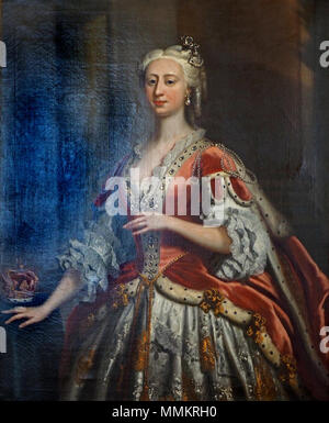 Anglais : Augusta de Saxe-Gotha, princesse de Galles Deutsch : Augusta von Sachsen-Gotha-Altenburg, princesse de Galles . vers 1740. Augusta von Sachsen-Gotha-Altenburg@Residenzmuseum Celle20160708 Banque D'Images