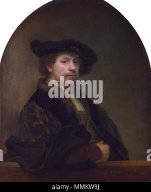 Self Portrait à l'âge de 34 ans *huile sur toile 102 x 80 cm * *1640 *signé l.r. : Rembrandt f 1640 *inscrit l.r. : Conterfeycel - Rembrandt Zelfportret 1640 Banque D'Images