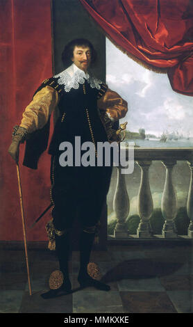 . Anglais : portrait contemporain de Robert Rich, 2 comte de Warwick (1587-1658) Robert Rich (1587-1658), 2 comte de Warwick * * huile sur toile 221 x 139,5 cm *ca. 21632 ndEarlOfWarwickColor Banque D'Images