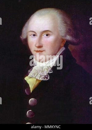 . English : Augustin Bon Joseph de Robespierre, dit Robespierre le jeune (1763-1794) Portrait d'Augustin Robespierre (1763-1794). 18e siècle. Augustin Robespierre Banque D'Images