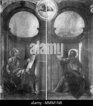 . Italiano : Ante dell'organo della Chiesa di San Giovanni (Brescia) . 21 février 2013, 19:11:32. Moretto da Brescia (1498-1554) Noms alternatifs Alessandro Bonvicino, il Moretto Description peintre italien Date de naissance/décès vers 1498 entre 9 décembre 1554 et 22 décembre 1554 Lieu de naissance/décès Rovato Rovato lieu de travail Brescia, Venise contrôle d'autorité : Q954504 : VIAF ?103211555 ?ISNI : 0000 0001 0830 9836 ULAN : ?500007609 RCAC : ?n82230771 35271308 NLA : ?Ante WorldCat dell'organo della Chiesa di San Giovanni (Brescia)2 Banque D'Images